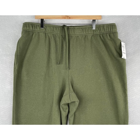 ID Ideology Men's 2XL Fleece Ankle Joggers Drawstring Waist 2 Pocket Green NEW - Picture 3 of 8